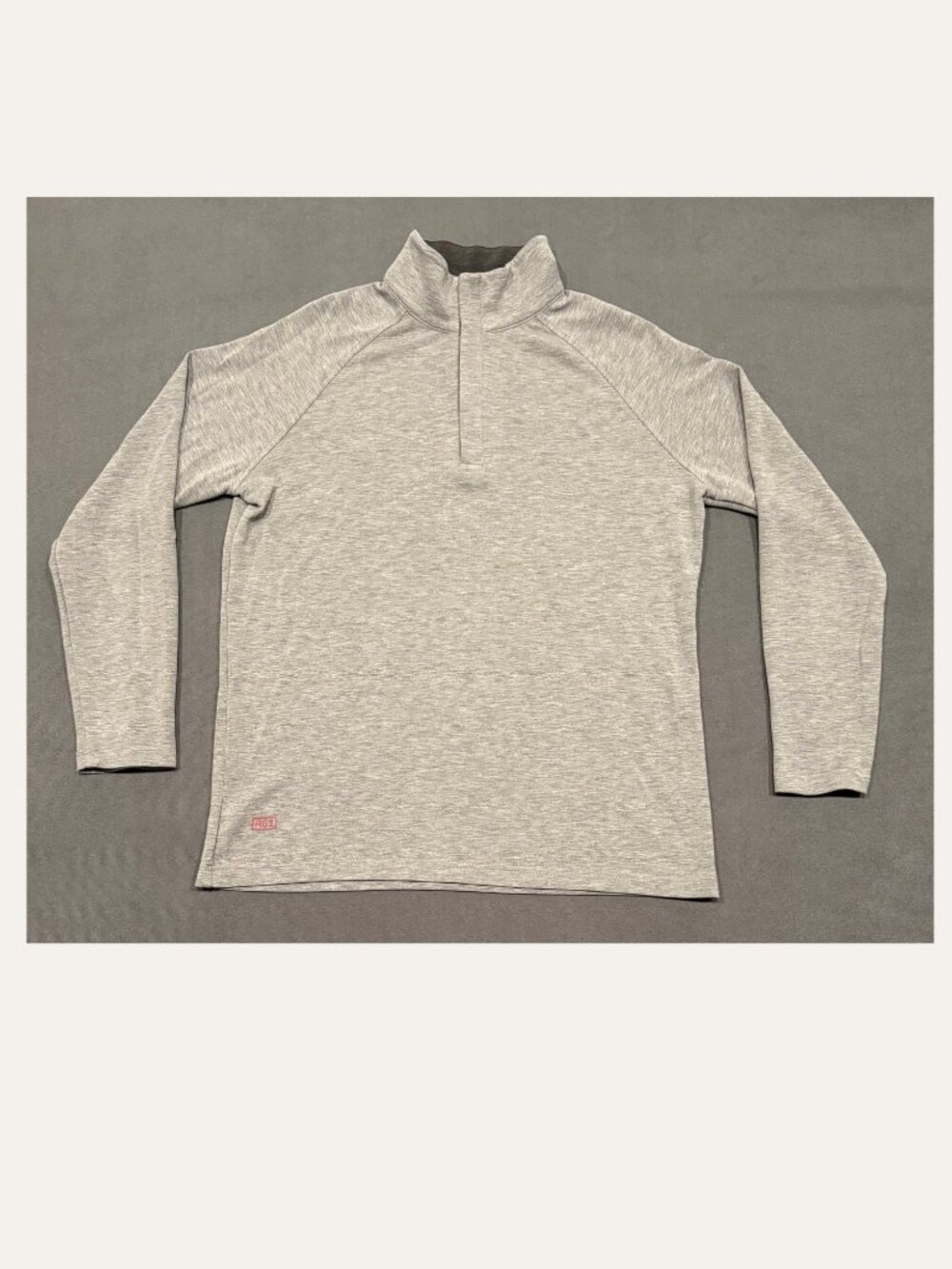 RYE 51 Voyager Q-Zip Performance Pullover Gray Men’s L Preppy Athleisure